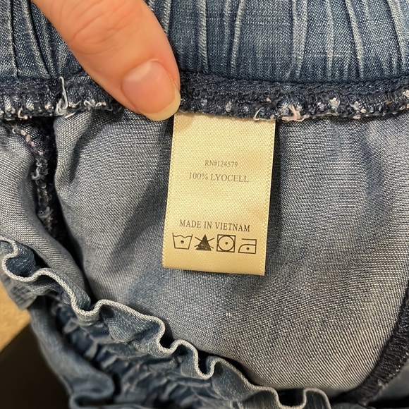 Blue tie shorts, size small - Picture 5 of 5